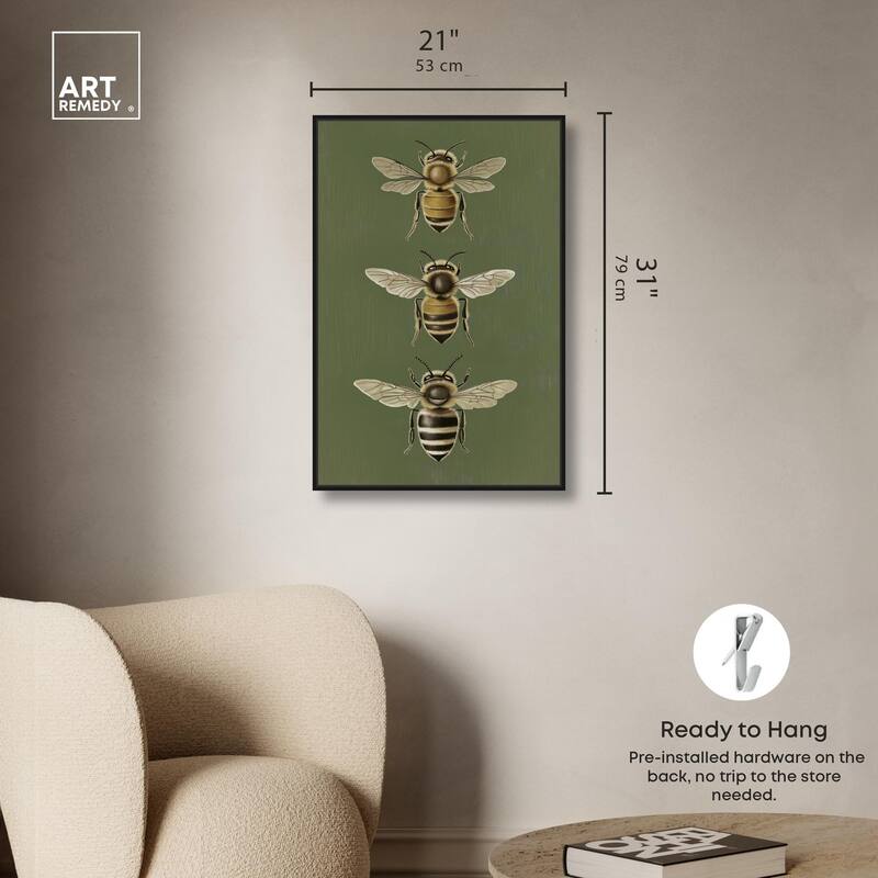 Anatomy of the Bee Canvas by Art Remedy