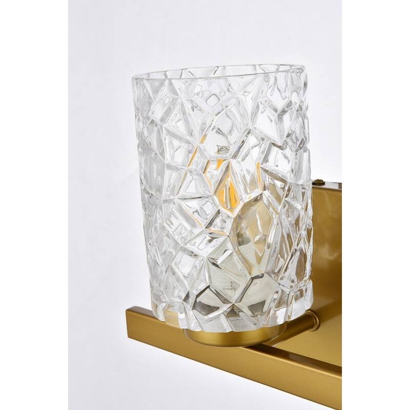 Cara 1 Light Bath Sconce with Clear Shade