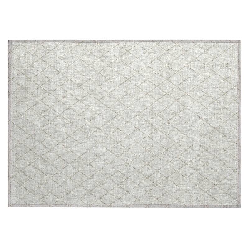 Machine Washable Indoor/ Outdoor Chantille Diamond Trellis Rug