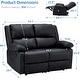 preview thumbnail 12 of 20, AECOJOY 2-Seater Recliner Loveseat with Heat and Massage Function