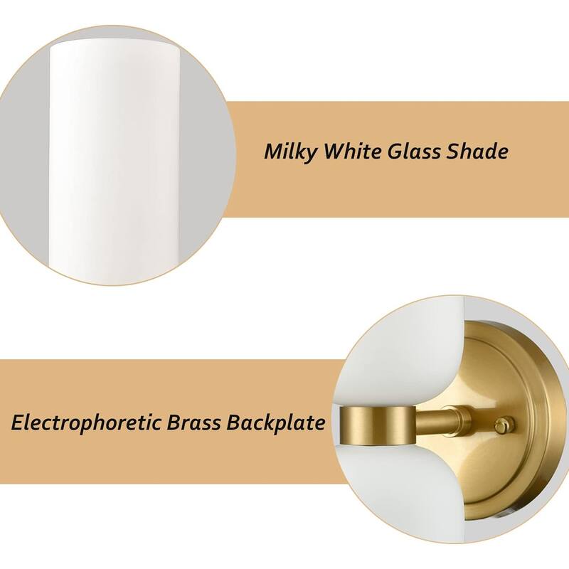 2-light vanity light gold wall light brass kitchen light