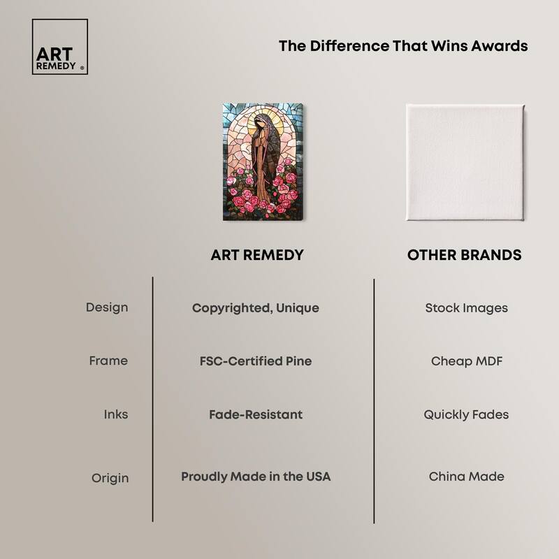 Glass Rosarium Guardian Canvas by Art Remedy, Gallery Wrapped