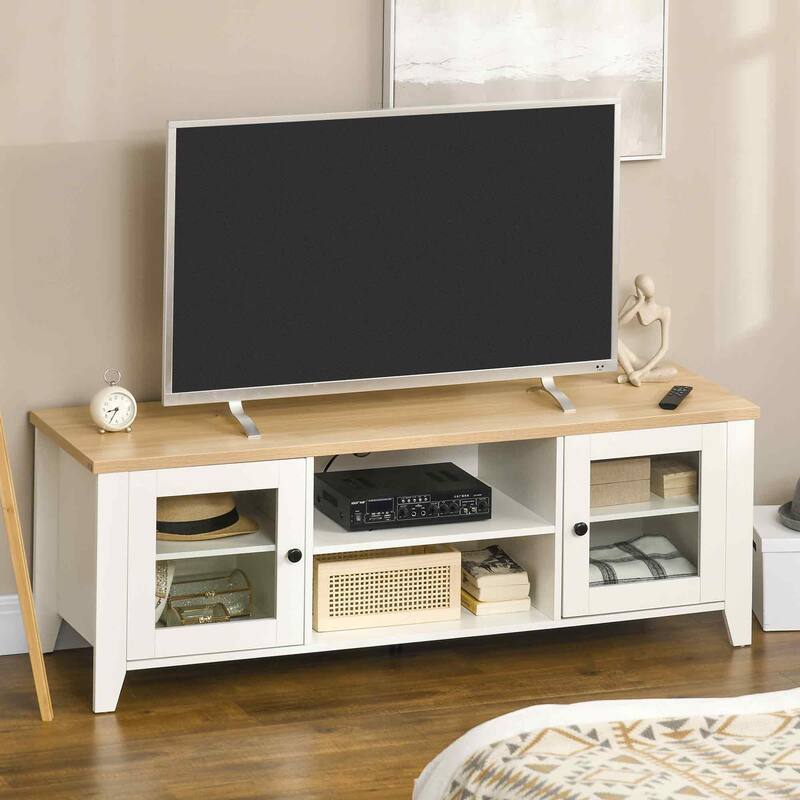 Modern TV Stand, Entertainment Center with Shelves
