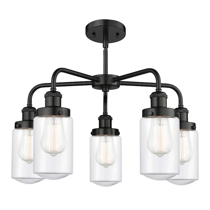 Innovations Lighting Dover - 5 Light 23" Stem Hung Chandelier
