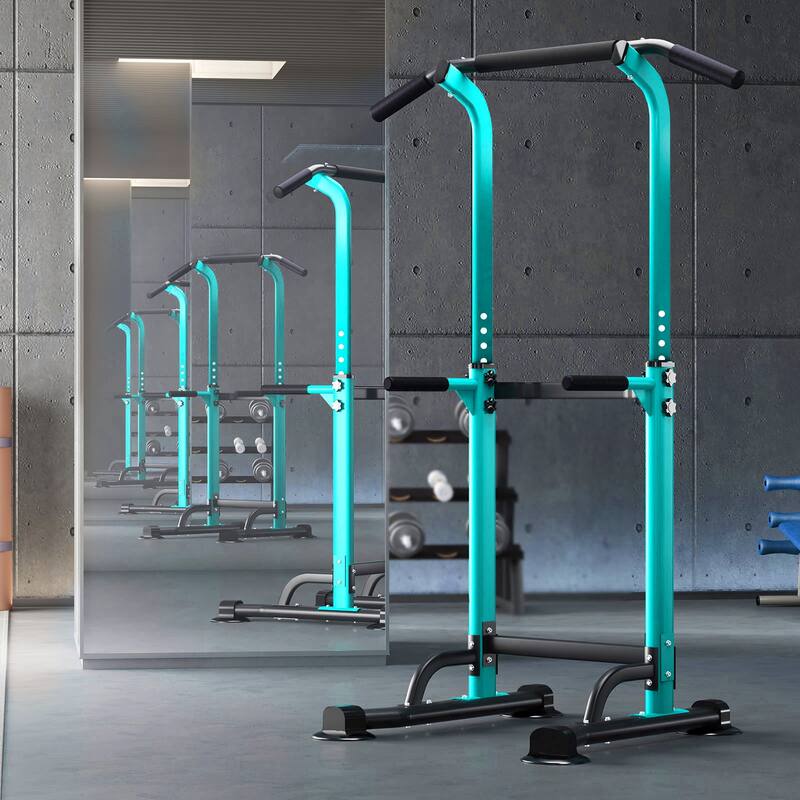 Adjustable Height Power Tower Pull Up Bar Station Home Gym Workout Equipment