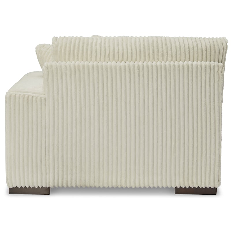 Signature Design by Ashley Lindyn White 2-Piece Sectional with Ottoman - 102" W x 70" D x 38" H