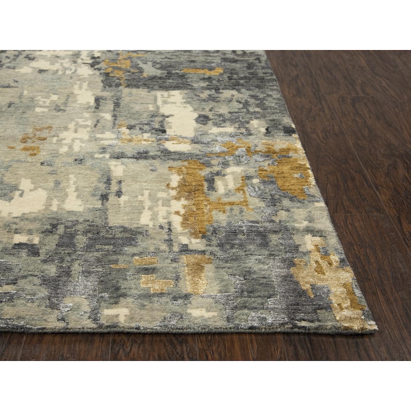 Alora Decor Noble Abstract Hand-knotted Wool Blend Rug
