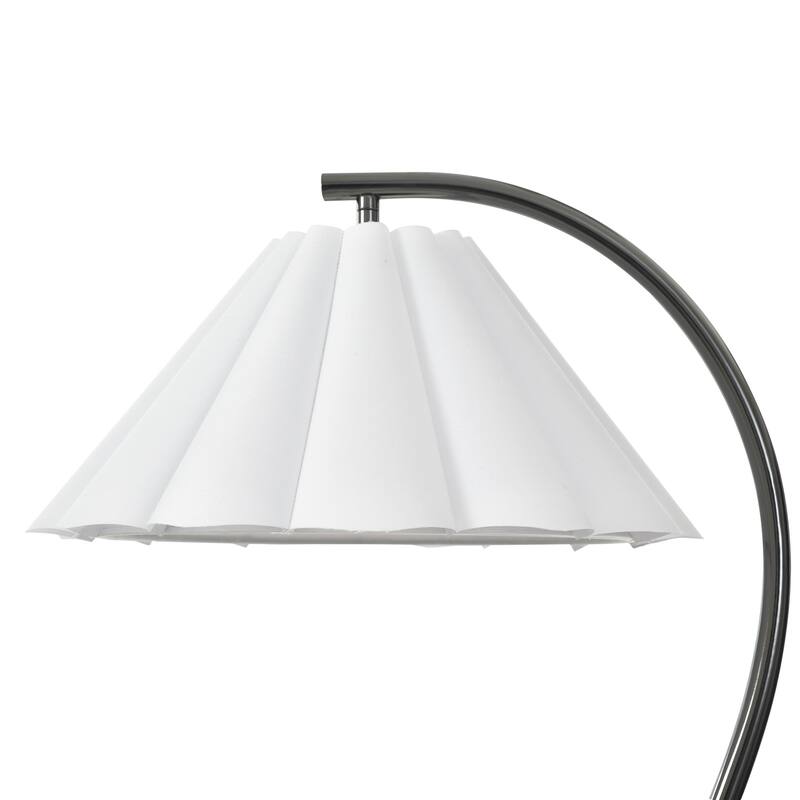 Tamara Day for Stylecraft Vivienne Floor Lamp - White Marble & Black Nickel