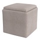 preview thumbnail 11 of 66, HomePop Storage Ottoman with Tray Top