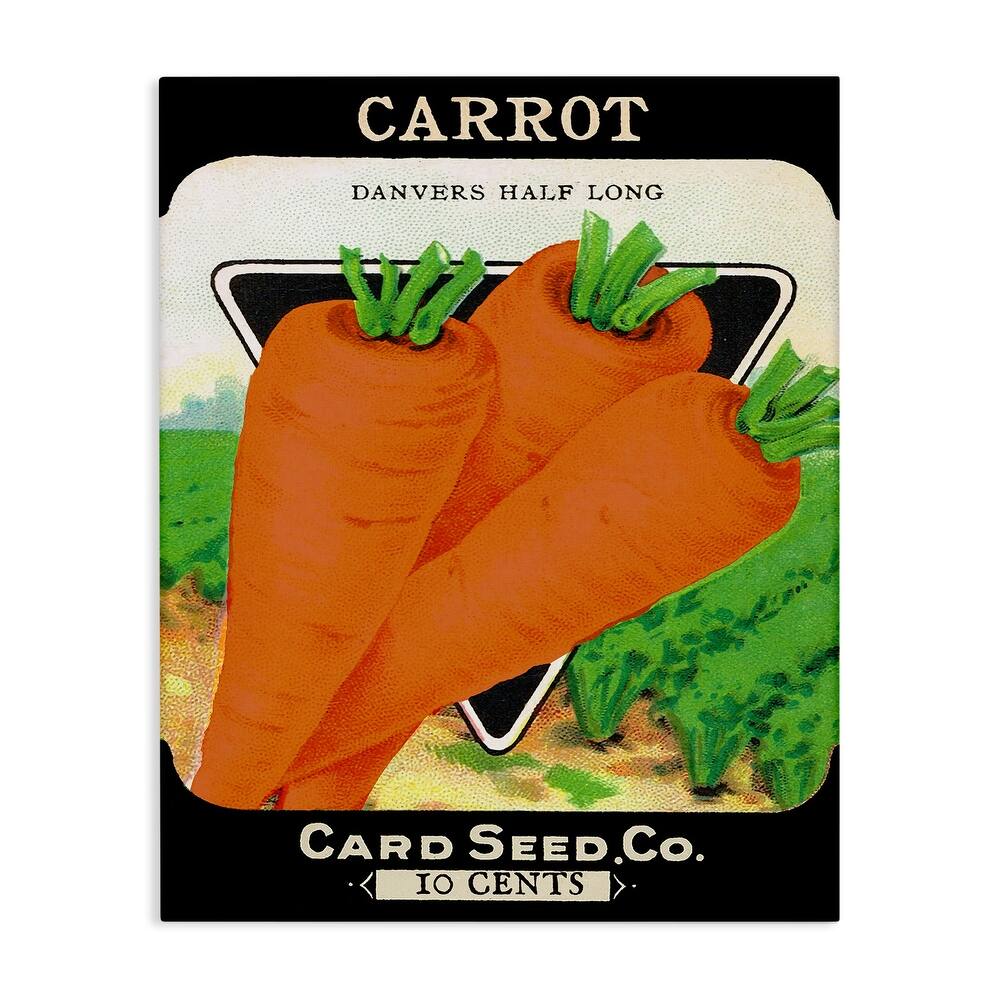 Stupell Vintage Garden Carrots Canvas Wall Art Design By Lil' Rue