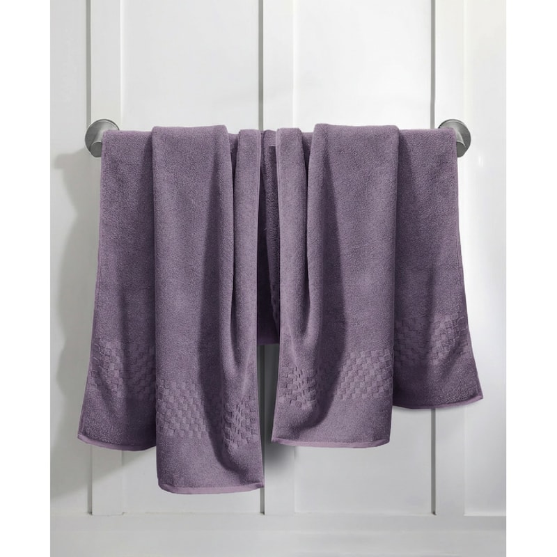 Feather and Stitch NY 650 GSM Premium Cotton 6 Piece Towel Set Super Absorbent Quick Dry Spa Quality