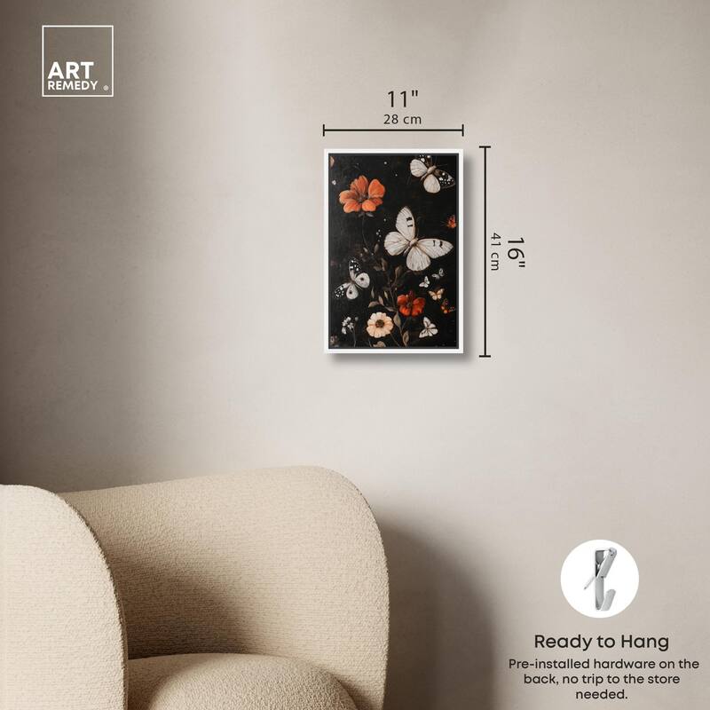Butterfly Wing Patterns Canvas by Art Remedy