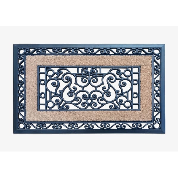 Dirt Resistant Welcome Doormat, Low Pile Indoor Outdoor Entrance