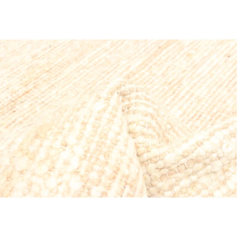 ECARPETGALLERY Braid weave Sienna Tan Wool Rug - 5'1 x 7'11