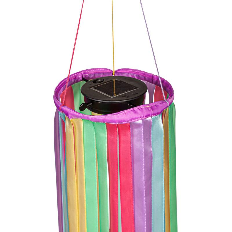 Playful Pastels Ribbon Solar Powered Windsock