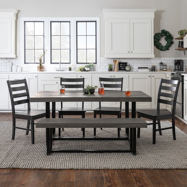 Carbon loft barnett solid store wood dining table