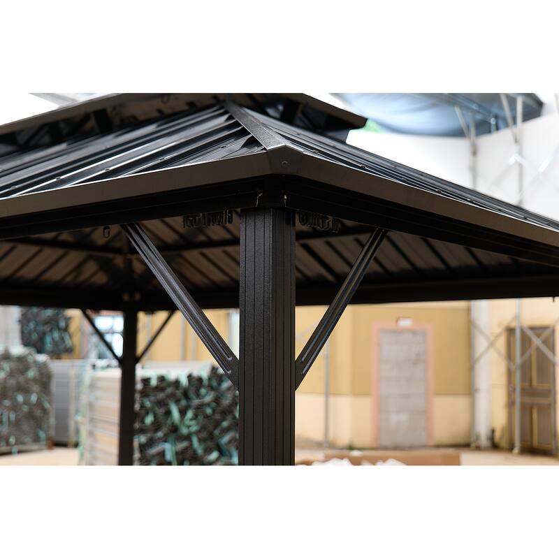 10*10 color steel tile double-roof pavilion gazebo