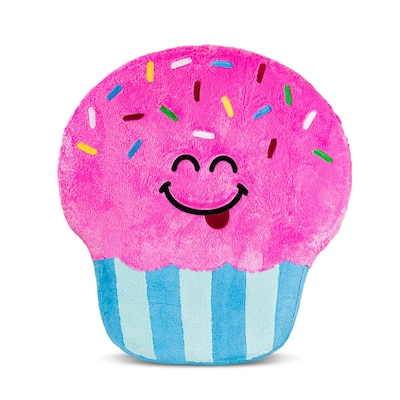 Cupcake Floor Floatie, Kids Round Pillow, Soft Inflatable Cushion
