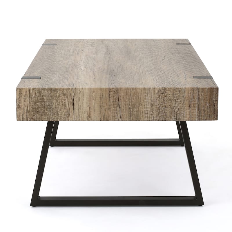 Modern Coffee Table Industrial-Style Coffee Table Minimalist Coffee Table With Wood-Look Finish, for Living Room