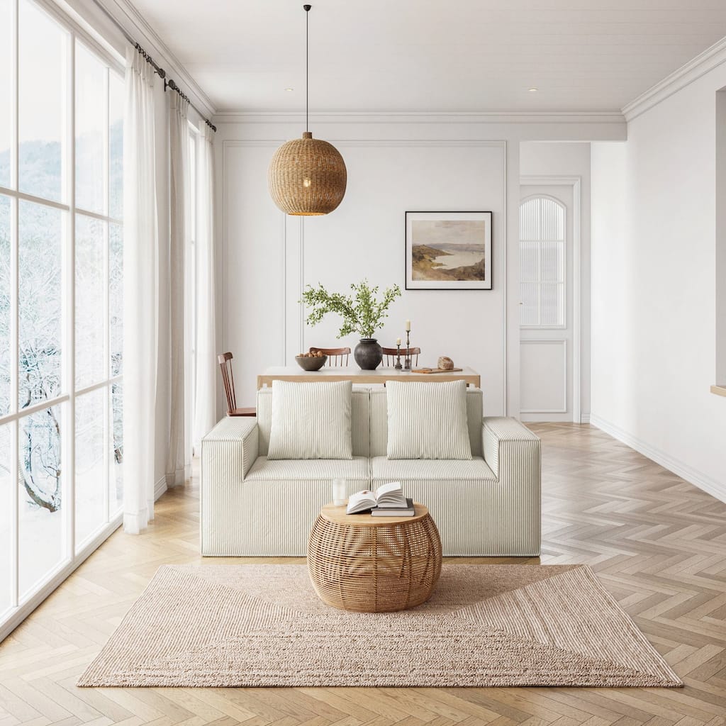 modular sofa can be converted into an oversized sofa bed,white