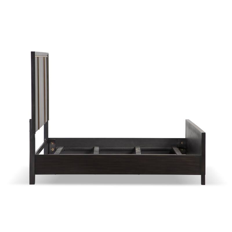 Furniture of America Nyx Modern Espresso 3-Piece Solid Wood Panel Bedroom Set
