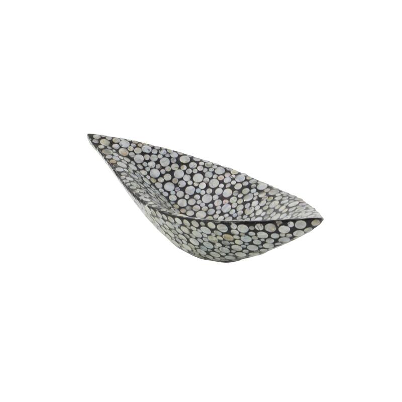 Mother of Pearl Shell Living Room Decor Tray - Gray or White - Roche River Decor