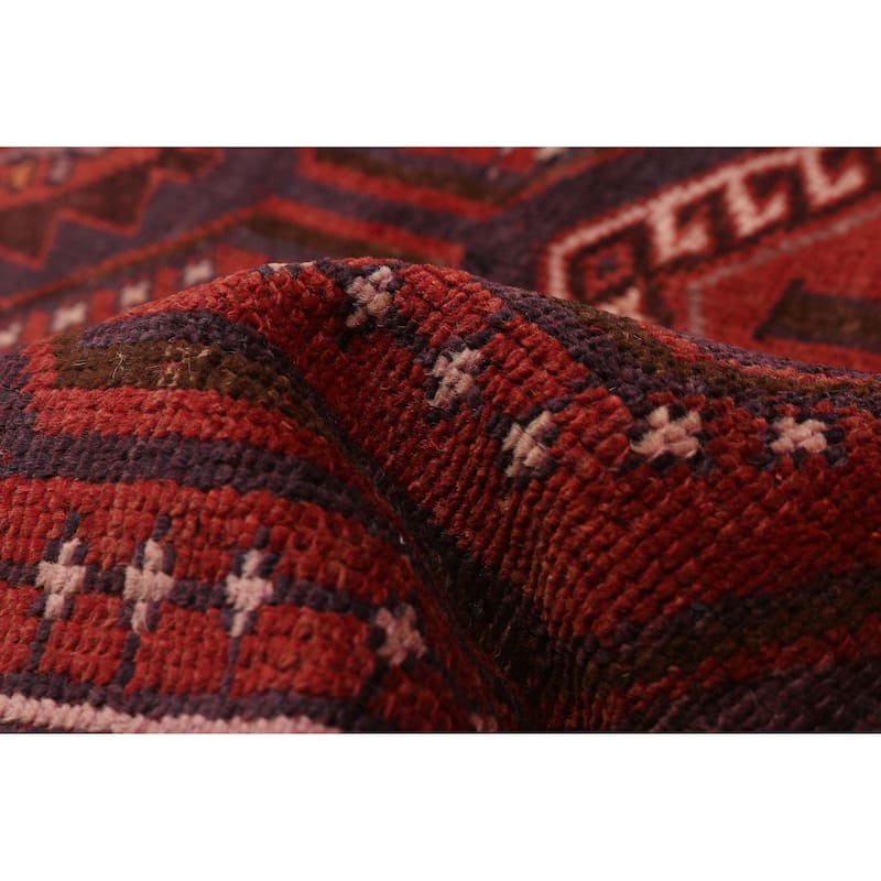 ECARPETGALLERY Hand-knotted Melis Vintage Red Wool Rug - 5'1 x 8'3