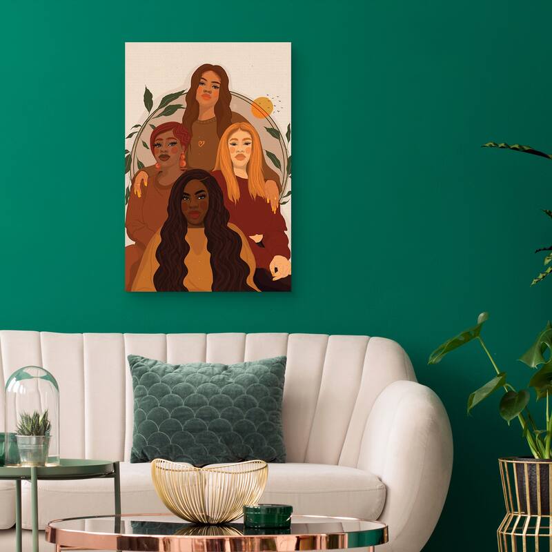 Girlfriends by Princella Canvas Art Print