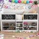 preview thumbnail 15 of 24, Twin Size Low Loft Bed with Movable Shelves and Ladder,Guardrail Chalkboard,Space Saving,4 Chalkboards Set On 3 Sides,Gray