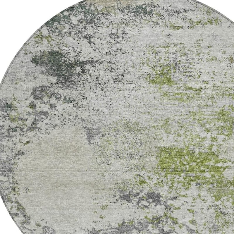 HomeRoots Abstract Transitional Rectangle Outdoor Rug