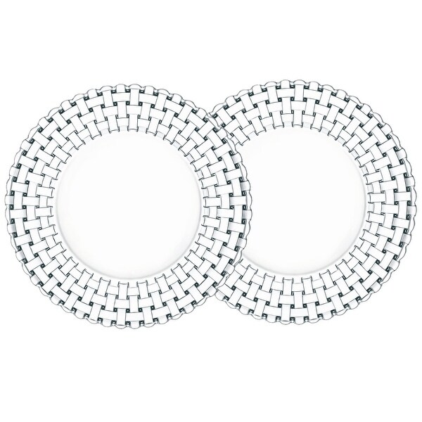 Nachtmann Set of 2 Bossa Nova Crystal Plates - Bed Bath & Beyond