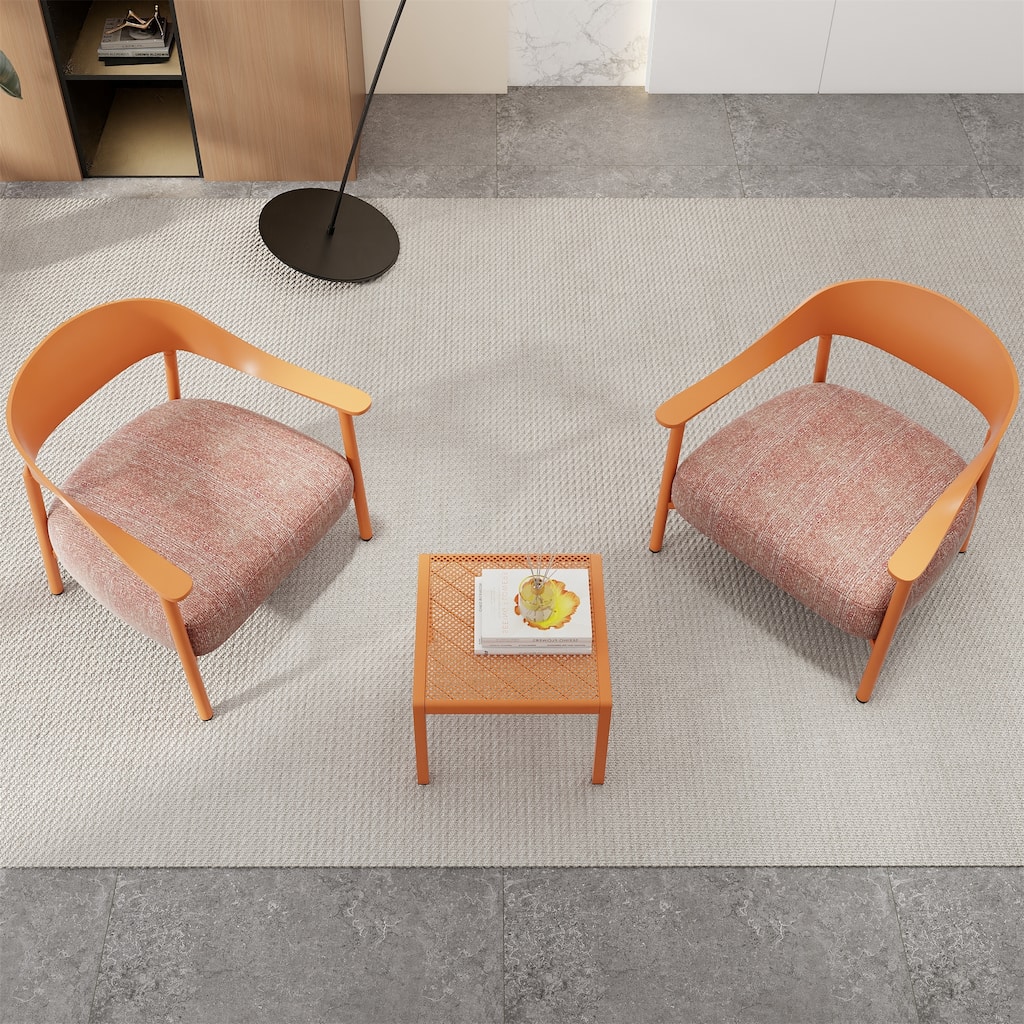 Modern 2-Piece Accent Chair & Coffee Table Set