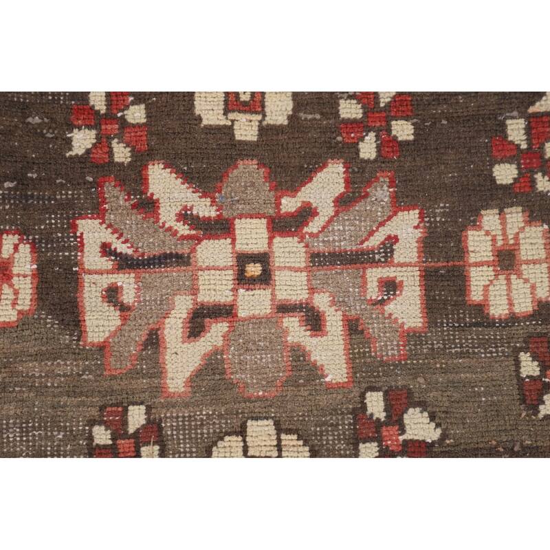 Bakhtiari Persian Vintage Area Rug Handmade Medallion Wool Carpet - 6'8"x 9'11"