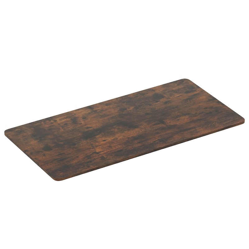 Costway 48” x 24” Whole Piece Table Top with Safe Rounded Corners for - Rustic Brown