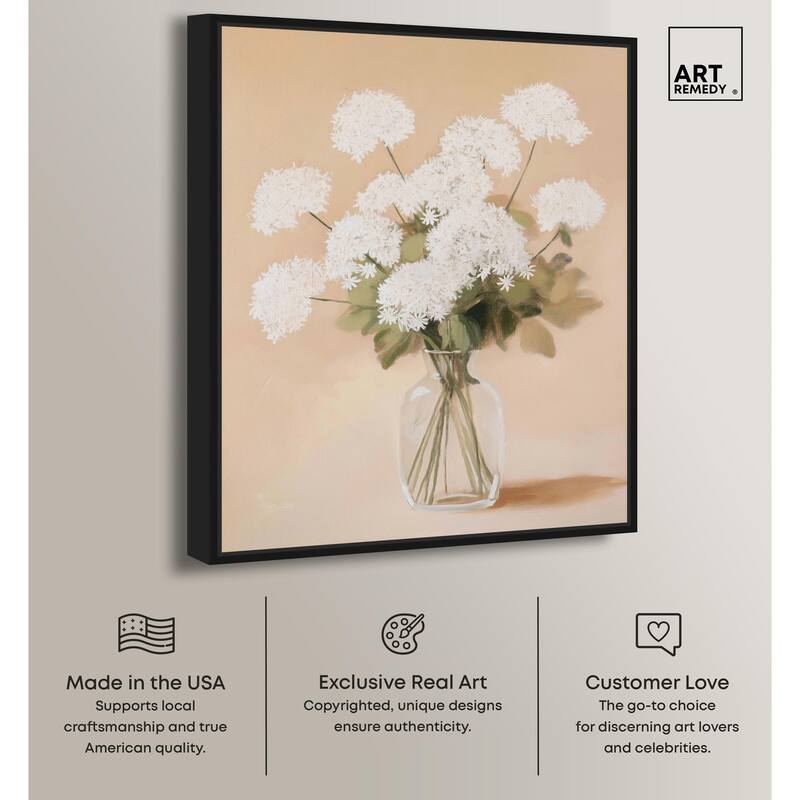 Lace in a Vase I Canvas by Art Remedy