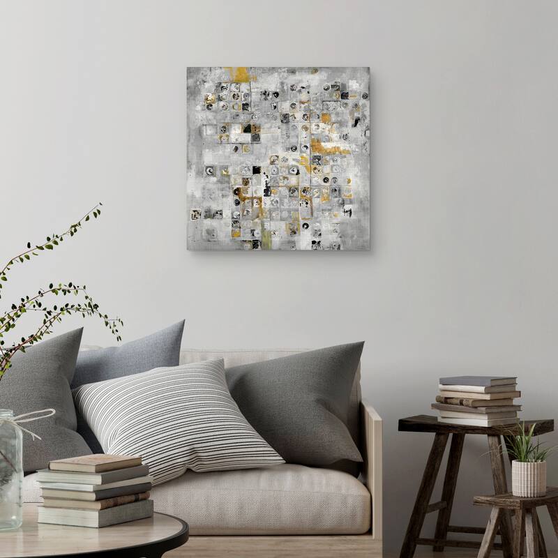 Geometric Metals by Jill Martin Canvas Art Print