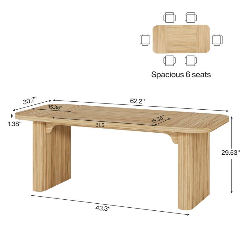Wood Dining Table, Modern Kitchen Table, Dining Room Accent Table