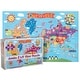preview thumbnail 1 of 2, Round World Products World Floor Puzzle for Kids, 24"H x 36"L, 48 Pieces Multi - Kids