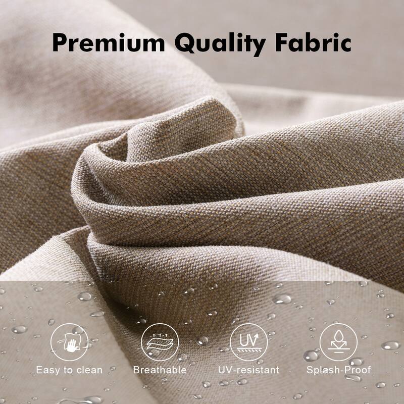 OVIOS 9-Piece Outdoor Wicker Conversation Set with Fire Pit