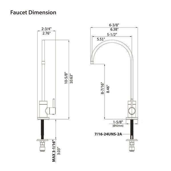 Kitchen Water Filter Faucet LeadFree Drinking Water Faucet Stainless