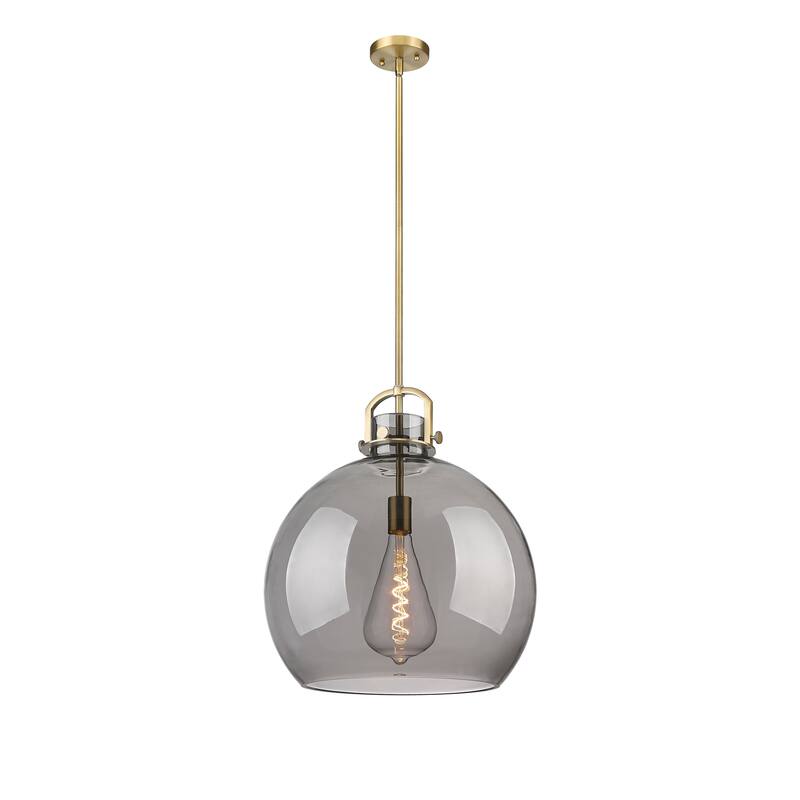 Innovations Lighting Newton Sphere - 1 Light 18" Stem Hung Pendant