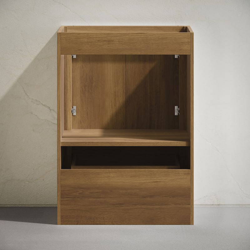 Virage 24" Freestanding Bathroom Vanity In Brown Oak Without Sink Top - 24