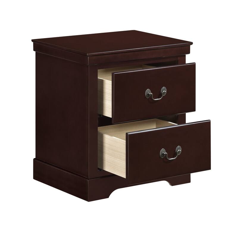 Classic Traditional 2 Drawers Nightstand