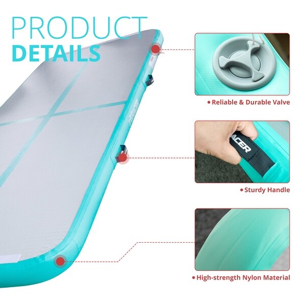 inQracer Gymnastics Mat Air Mats 13ft, Inflatable Tumbling Mat