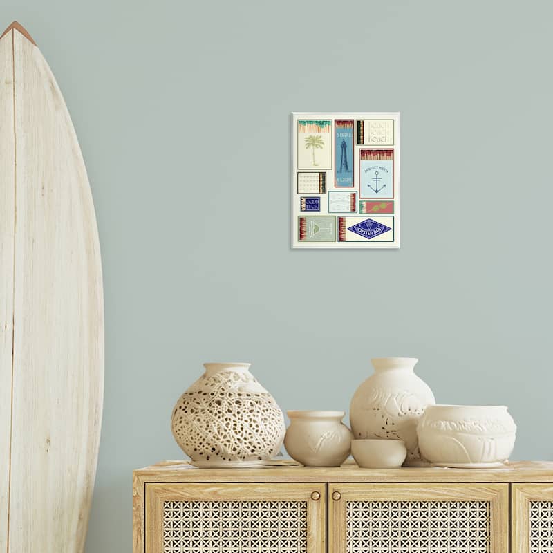 Stupell Nautical Theme Matchboxes Wall Plaque Art Design By Lil' Rue