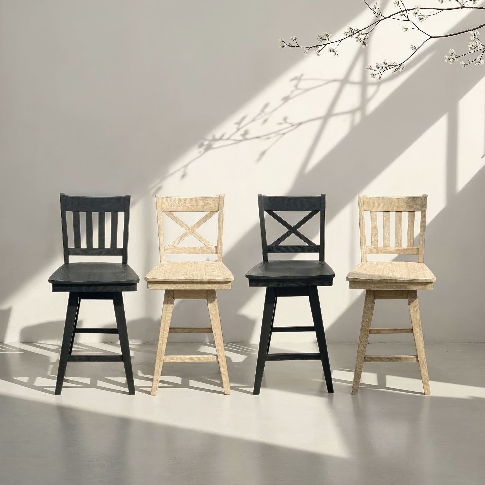 Solid Wood Barstool