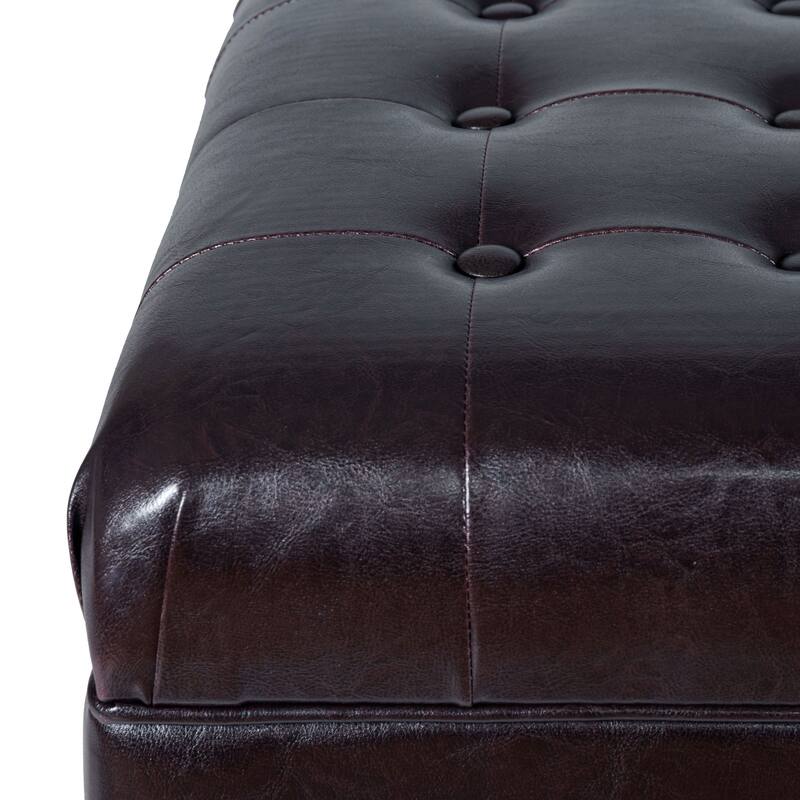 Copper Grove Altmara Tufted Espresso Storage Bench