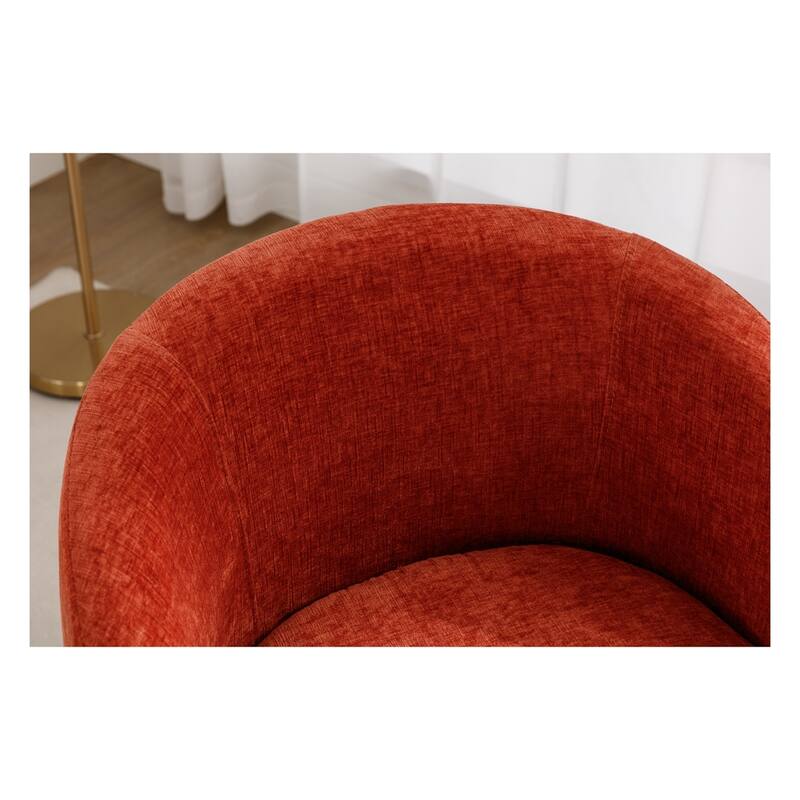Fabric Swivel Accent Barrel Chair