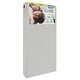 Crib Mattresses that Match Wood Platform Bed with L-shaped Bookcases and Drawers