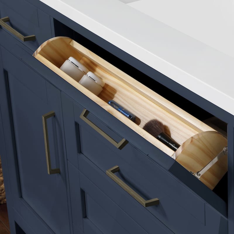 OVE Decors Tahoe II 60 in. Midnight Blue Single Basin Vanity